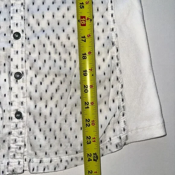 Mango MNG Womens Long Sleeve Shirt 8 White Lightweight Button Down - Picture 5 of 8